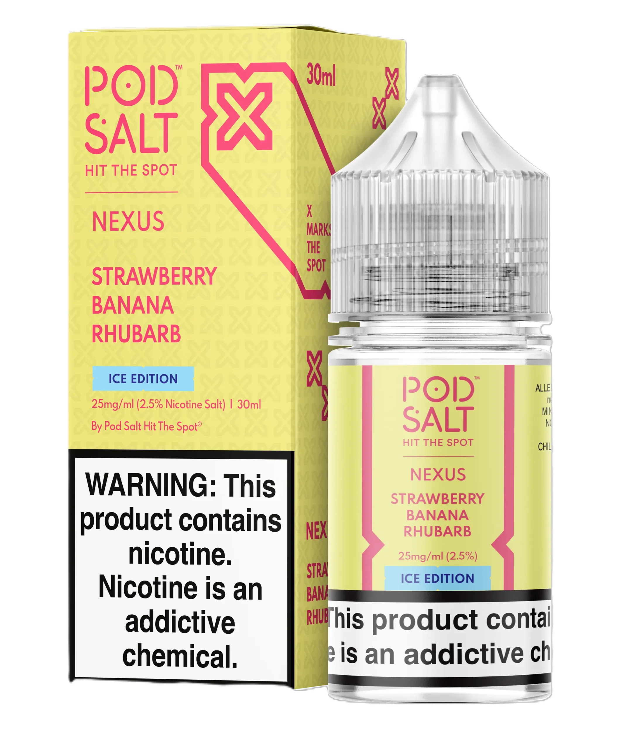 Pod-Salt-Strawberry-Banana-Rhubarb-Ice-scaled-5.webp Pod Salt Strawberry Banana Rhubarb Ice - Görsel 1