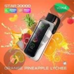 Vozol Star 20000 ORANGE PINEAPPLE LYCHEE